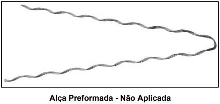 ALCA PRE-FORMADA DROP FLAT 45CM 5,2MM HL, HELICA, ALCA PRE-FORMADA DROP FLAT 45CM 5,2MM HL, HELICA,