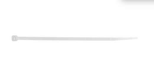 ABRACADEIRA NYLON BRANCA 4,8X400MM C/ 100 UND LT, LOTUS, ABRACADEIRA NYLON BRANCA 4,8X400MM C/ 100 UND LT, LOTUS,