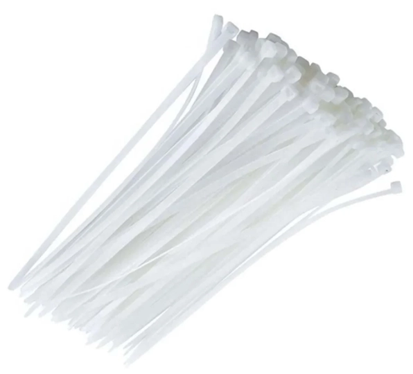 ABRACADEIRA NYLON BRANCA 4,8X400MM C/ 100 UND LT, LOTUS, ABRACADEIRA NYLON BRANCA 4,8X400MM C/ 100 UND LT, LOTUS,