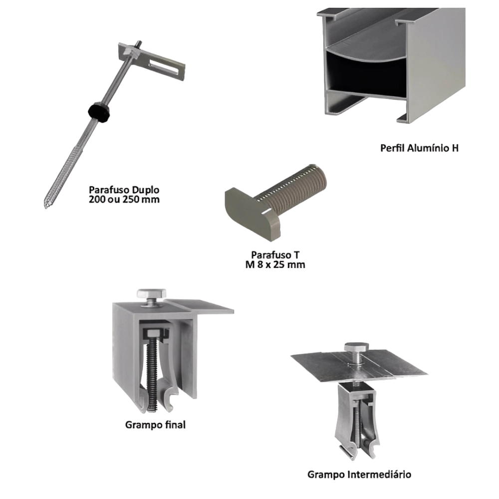 KIT FIX FIBROMADEIRA 250MM PERF H 4P PTC, PRATYC, KIT FIX FIBROMADEIRA 250MM PERF H 4P PTC, PRATYC,